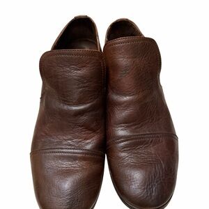Bed Stu Men's Brown Leather Slip-On Loafers, pre-owned, size 9